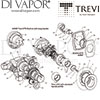 Trevi CTV Extended Lever Built-In Shower Valve Spare Parts